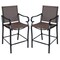Outdoor Counter Height Bar Stools Set of 2 with Breathable Mesh Fabric